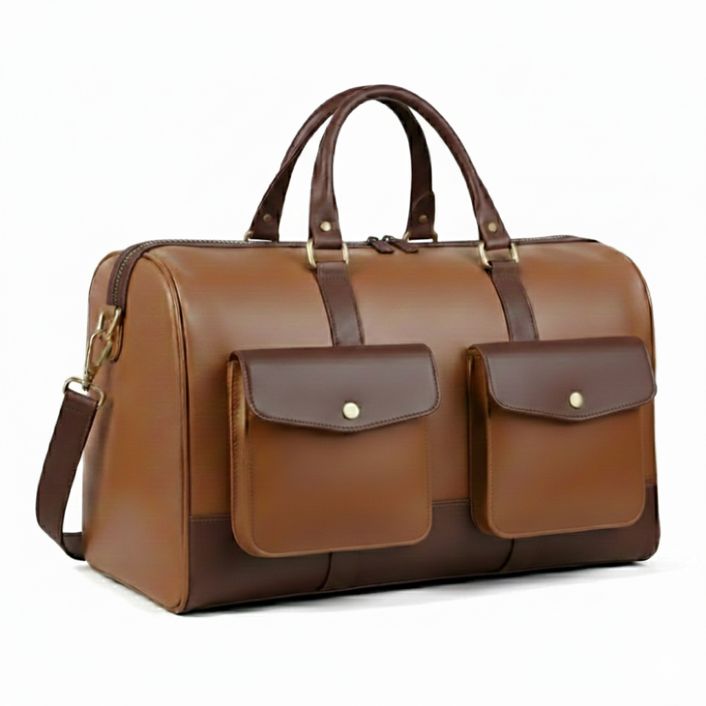 Travel Duffle Bag – Premium Leather Weekend Bag for Men
