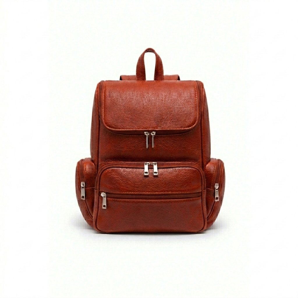 Unisex Leather Backpack for Daily Commute