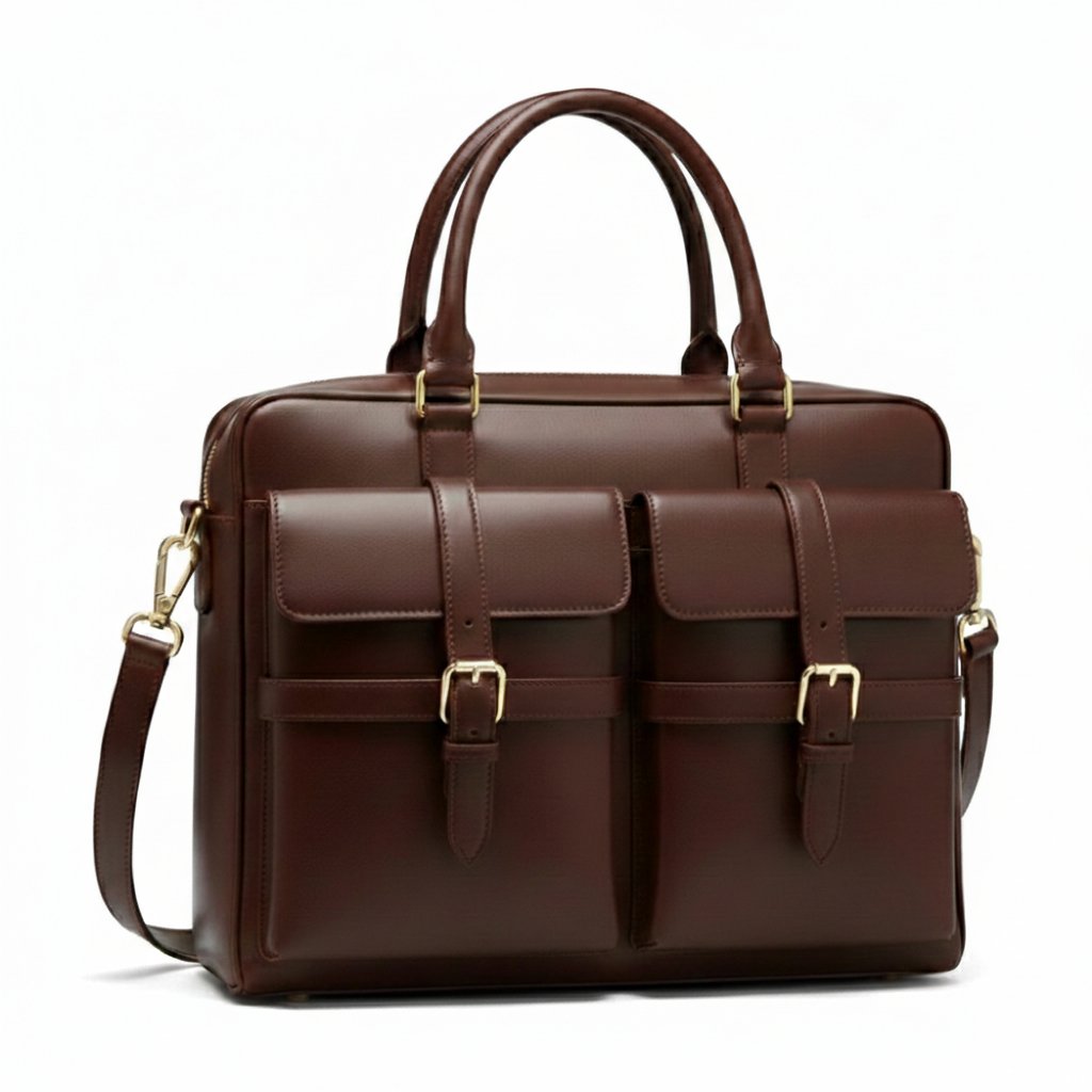 Handmade Leather Laptop Bag for Professionals