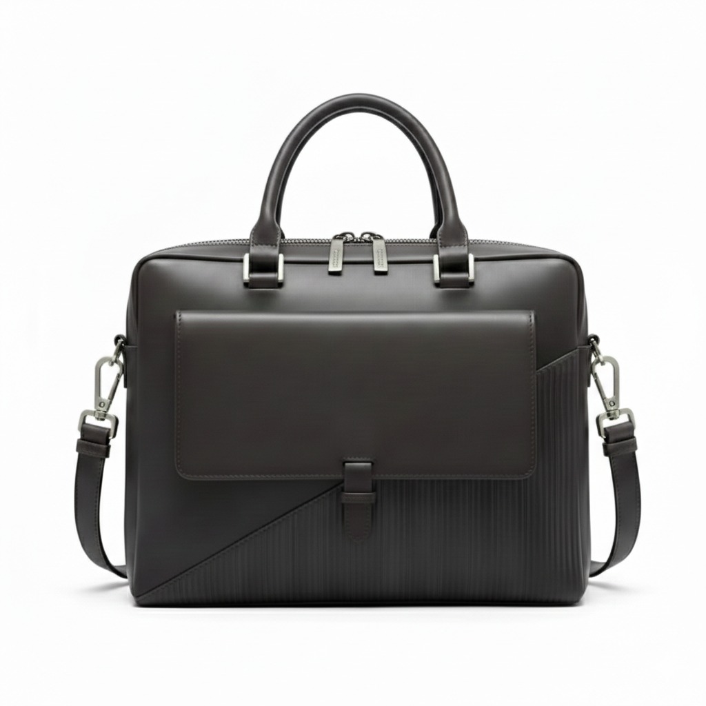 Premium Leather Laptop Bag with Sleek Design