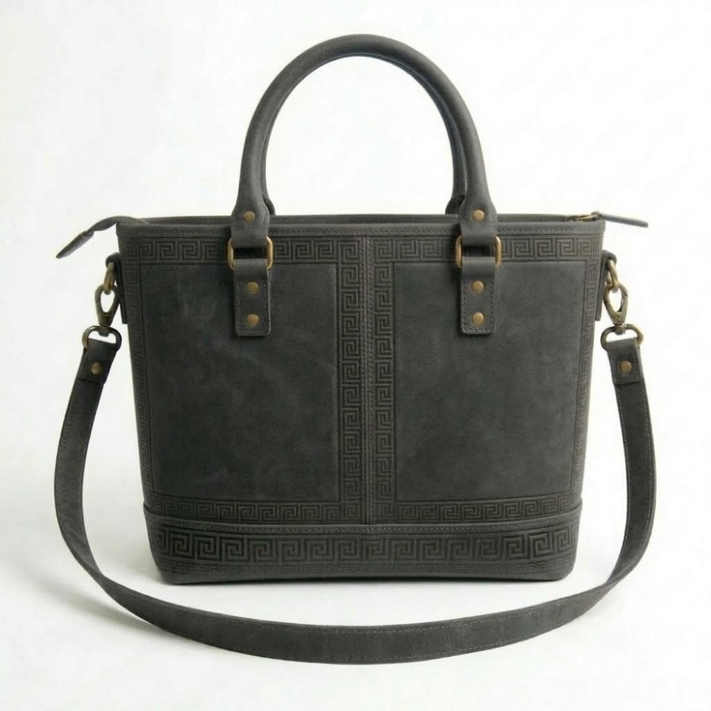 Designer Leather Tote Bag