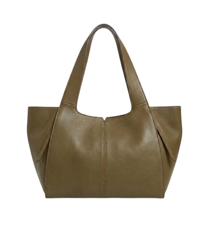 Handmade Pleated Leather Hobo Bag