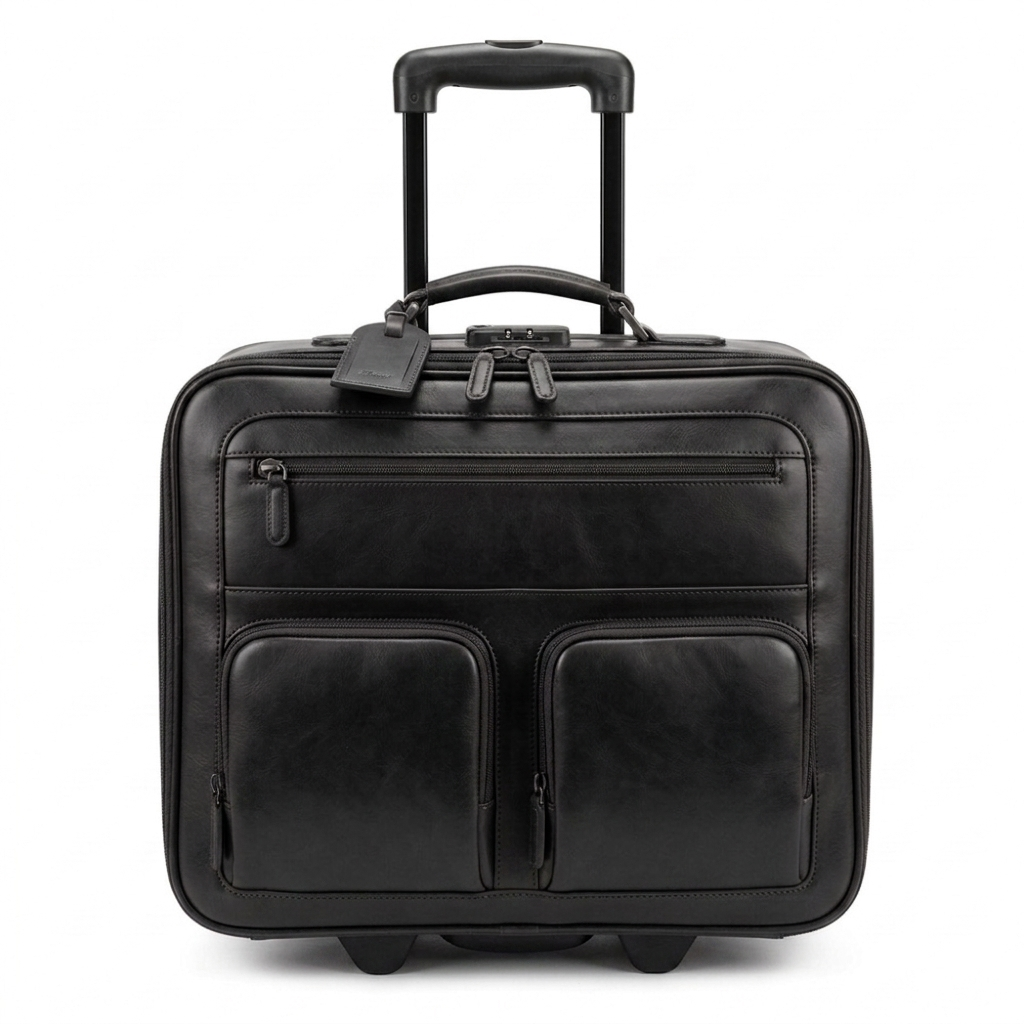 Professional Leather Travel Trolley